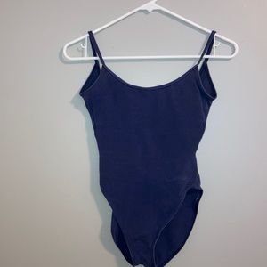 navy blue cotton camisole capezio leotard